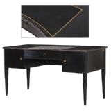 Requiem Black Ostrich Leather Desk